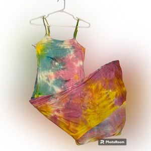 Fashion Nova Tie Dye Sun Midi Dress